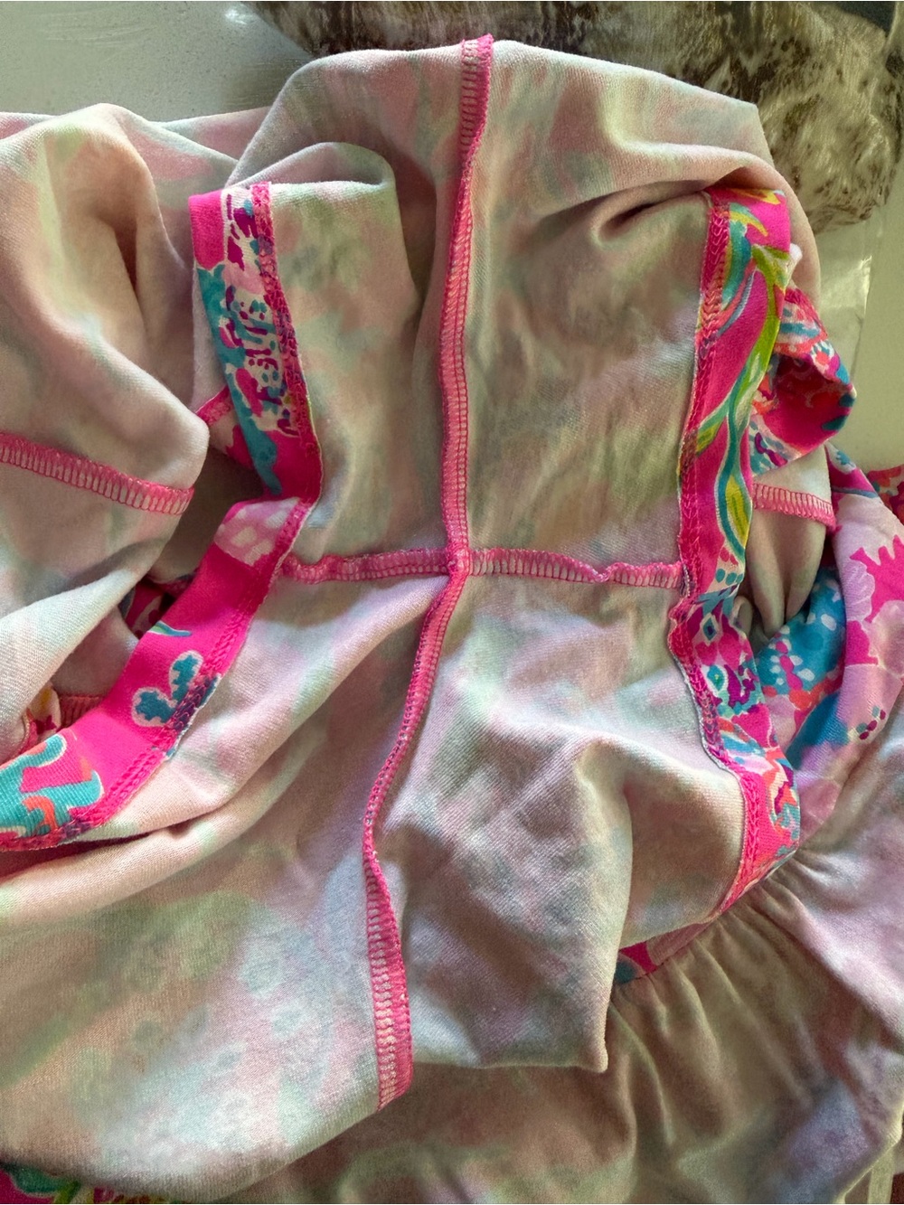 Lilly Pulitzer Parigi Floral Skort Romper Size Large Multicolor Pink - Picture 6 of 9